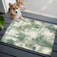 thumbnail image 3 of Sage Green Ombre Entryway Rug 2'x3'&nbsp; Non Slip Front Door Mats, Gradient Abstract Art Vintage Grey Entrance Rugs Indoor Outdoor Carpet, Washable Floor Mats Small Area Rug for Bedroom Kitchen, 3 of 8