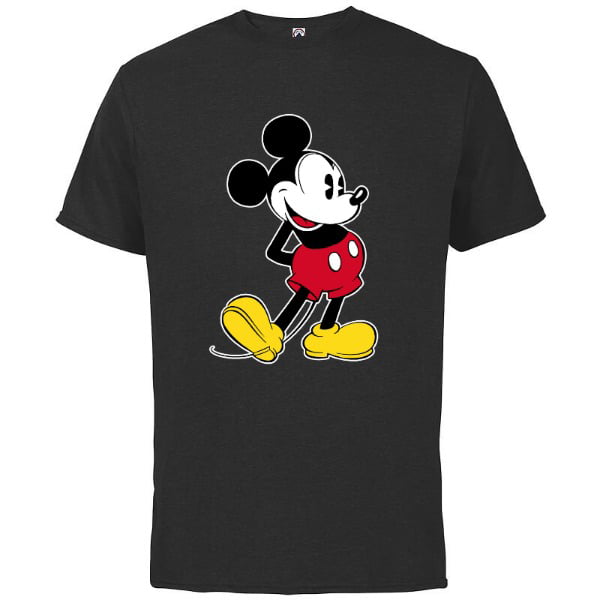 for Short Heather Classic T-Shirt Adults- - Disney Customized-Athletic Cotton Mouse Sleeve Pose Mickey
