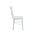 thumbnail image 5 of Linon Lantana Wood Dining Side Accent Chair, Set of 2, White, 5 of 13