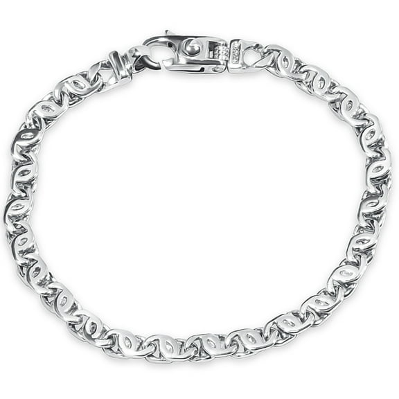 Pompeii Men's Designer Mariner Link 14k Gold (18gram) or Platinum (30gram) 5.5mm Bracelet