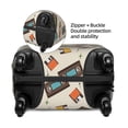 thumbnail image 4 of Daiia Retro Vintage Tape Luggage Cover, Thickened Washable Travel Luggage Covers, Elastic Unique Baggage Covers for 18-20 inch Luggage-Small, 4 of 9