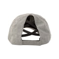 thumbnail image 3 of Howard's Adjustable Gray Stonewashed Ponytail Baseball Cap for Women and Men, 3 of 5