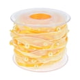 thumbnail image 2 of yuksok Bead Ribbon Chiffon Beaded Wrap Roll Applique for Clothes Wedding Bouquets yellow, 2 of 9