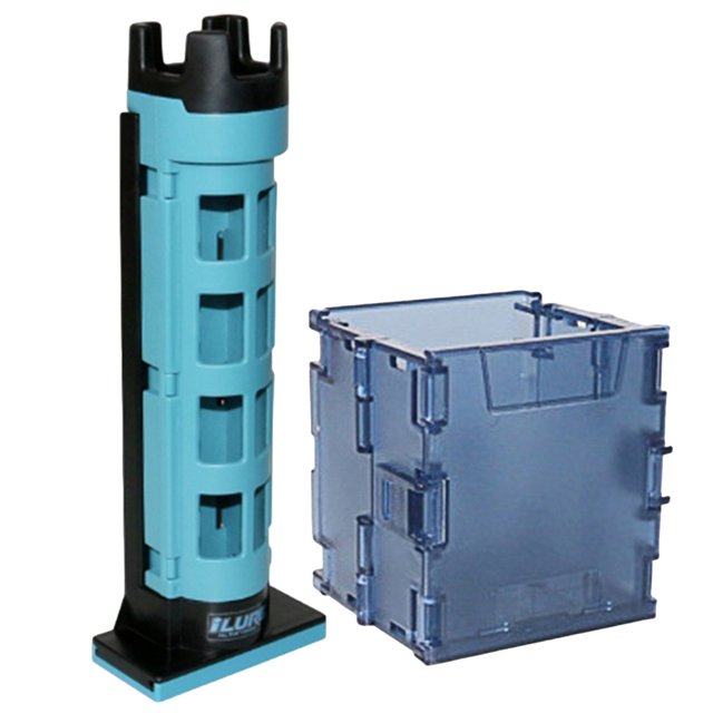 Soporte para Poste Y Vasos Caja Pesca Ajustable Multifuncional Herramientas