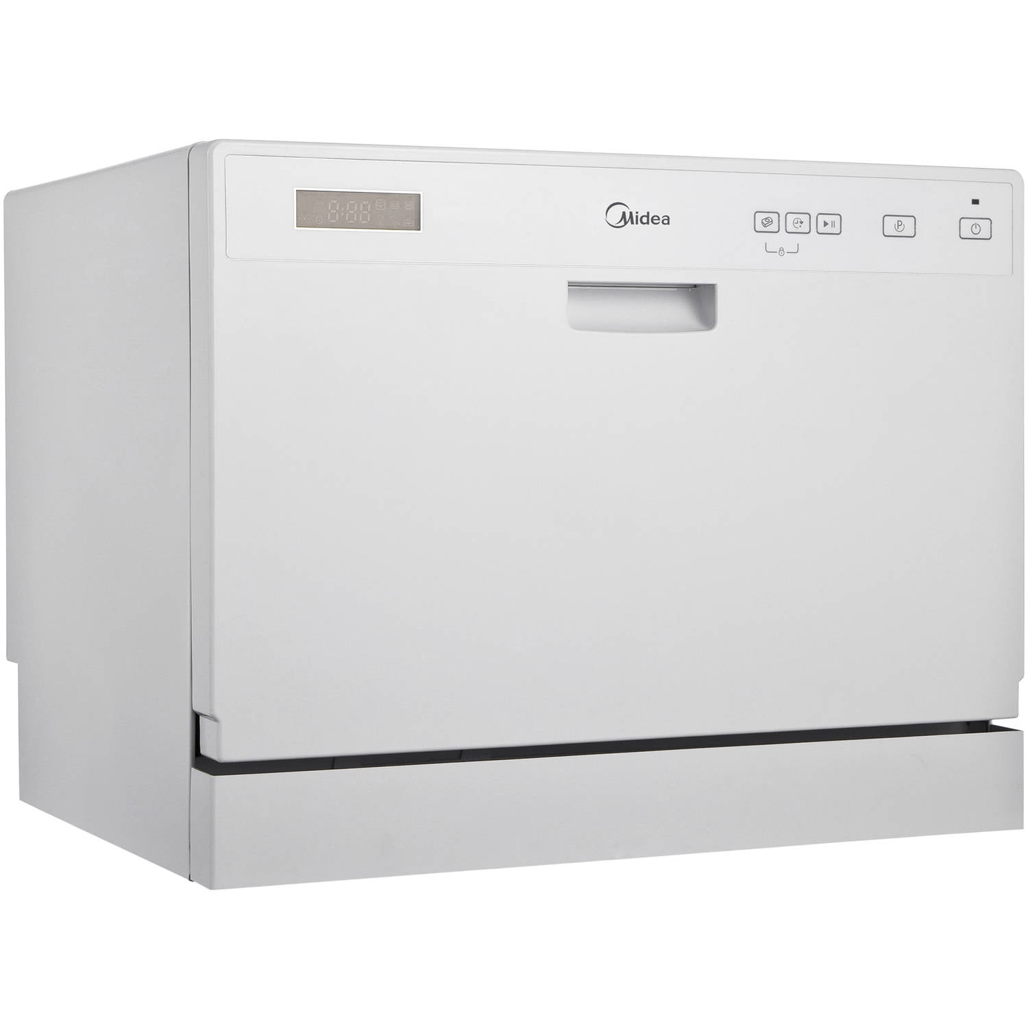 Midea 6 Place Setting Countertop Dishwasher White Walmart Com