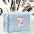BYB Large Capacity Embroidered Alphabet Makeup Bag Toiletry Bag Travel