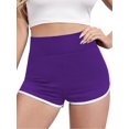 thumbnail image 4 of Women's High Waisted Workout Shorts, Stretch Athletic Running Shorts for Fitness and Activewear, 4 of 5