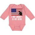 thumbnail image 3 of Inktastic Military Uncle is My Hero Us Flag Boys or Girls Long Sleeve Baby Bodysuit, 3 of 5