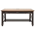 thumbnail image 4 of Bowery Hill Wood Writing Desk Writing Table Office Desk in Black, 4 of 7