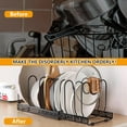 thumbnail image 6 of Werseon 2 Pack Expandable Pot Lid Rack Organizer, Pans Organizer Rack, Pots and Pans Organizer Rack Cookware Set Organizer, 6 of 9