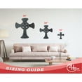 thumbnail image 3 of Metal Celtic Cross Wall Art - Metal Cross - 14 Color Options 30, 3 of 5