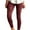 Wine, variant on FRSASU Pants Women Skinny Pants High Waist Stretch Slim Pencil Trousers Yellow 10(XL)
