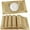 Golden Color, variant on 6pcs, Plastic Placemats, Square Golden Table Pads, Nordic Style Solid Color Table Decoration Mat, Coffee Table Pad, Household Bowl Plate Mat, Dining Table Decor, Room Decoration