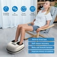 thumbnail image 5 of Renpho Shiatsu Foot Massager with Heat for Neuropathy Tired Foot Blood Circulation, FSA HSA Eligible, Valentines Day Gifts for Women Men, White, 5 of 13