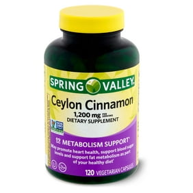 Spring Valley Ceylon Cinnamon Dietary Supplement, 1,200 mg, 120 count