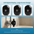 thumbnail image 6 of TAPDRA Digital LED Shower Thermometer 1-2°C Measurement Error Compact Black Body For Bathroom Shower Temperature Detection, 6 of 9