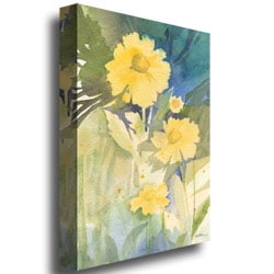 Trademark Art 'Sunshine Yellow' Canvas Art by Shelia Golden