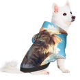 thumbnail image 2 of Fotbe Blue Sky Winged Cat Sudadera con Estampado para Perros Pequeños – Suéter con Capucha para Mascotas, Tela Suave de Forro Polar con Bolsillo-Large, 2 of 7