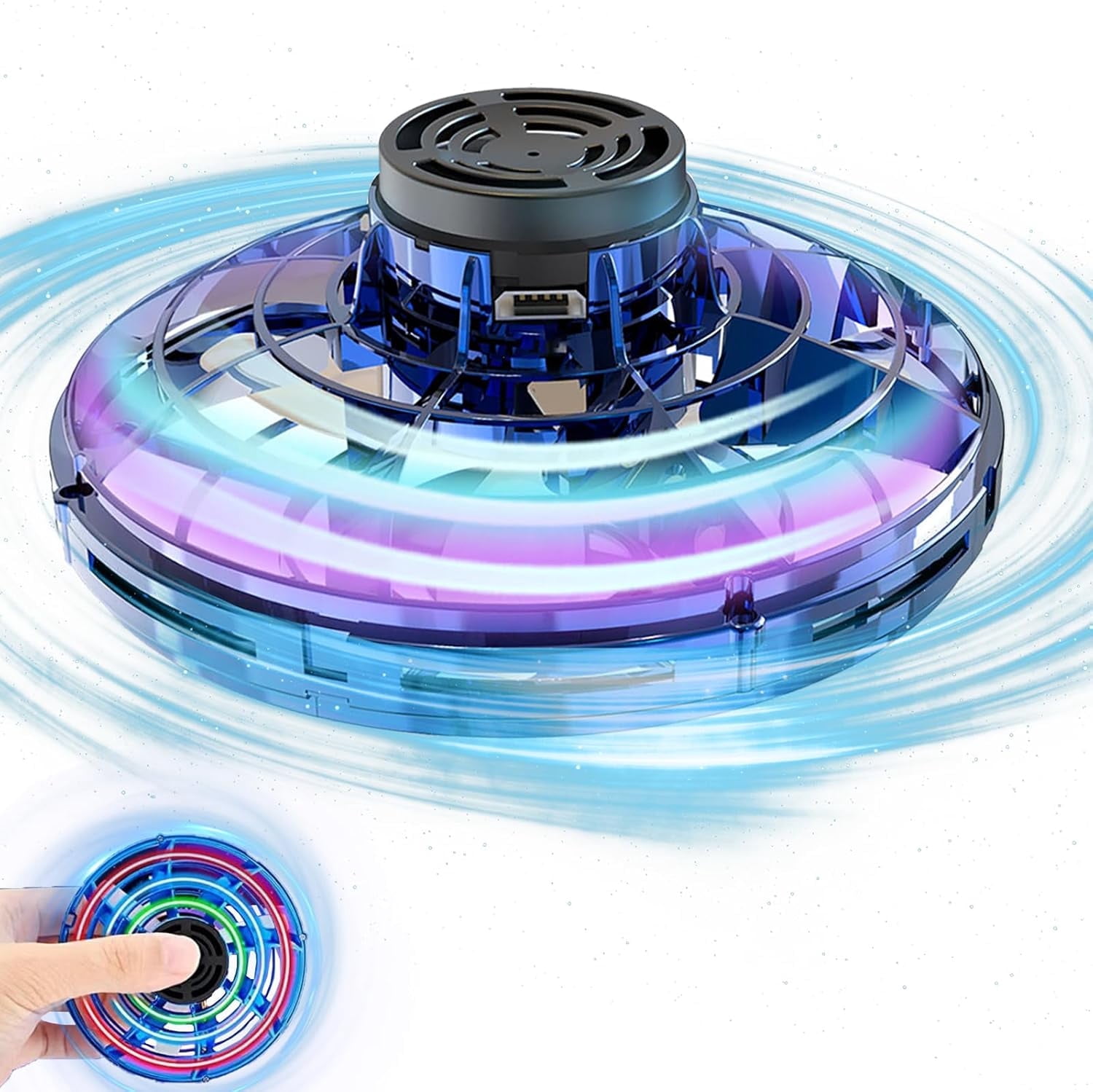 Light Star Mini Motion Controlled UFO Toy, Interactive Drone, Hand