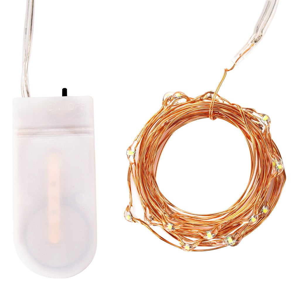 20/30/50/100 Batterie DEL Micro riz Wire Copper Fairy String Lights Party Lampe L 