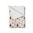 thumbnail image 2 of Animals Soft Flannel Fleece Blanket, Baby Animals Watercolor Illustration Friendly Woodland Forest Nature Kids Nursery, Cozy Plush for Indoor and Outdoor Use, 50" x 70", Multicolor, by Ambesonne, 2 of 6