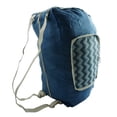 thumbnail image 6 of K-Cliffs Unisex Foldable Lightweight 100% Polyester Backpack Duffel Bag, Hiking, Errands, Navy Diamond Pattern, 6 of 6