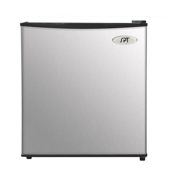 1.72 cu. feet Compact Refrigerator, Stainless Steel/Black