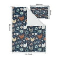 thumbnail image 5 of Chicken and Flower Duvet Cover and Pillowcase Set for Single Bedding, Bedroom Accessories for Kids Teens, 5 of 5