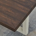 thumbnail image 5 of Roundhill Furniture Luno Contemporary End Table, Walnut and White, 5 of 8