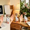 thumbnail image 6 of 7-Inch Desktop Goose Country Style Pearl Necklace Outfit Set – Mini Figurine for Office Desk, Polyester, 6 of 6