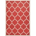 thumbnail image 5 of Safavieh Courtyard Alyssa Geometric Indoor/Outdoor Area Rug, 5'3" x 7'7", Red/Bone, 5 of 9