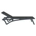 thumbnail image 2 of Compamia Pacific Chaise Lounge with Black Sling in Dark Gray, 2 of 14