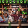 thumbnail image 4 of AhfuLife Banderas de Brasil de mano, 15 piezas, 14 x 21 cm, 4 of 6