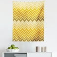 thumbnail image 1 of Yellow Tapestry, Pattern with Zigzag Yellow Ombre Birthday Celebration Parties Gatherings, Fabric Wall Hanging Decor for Bedroom Living Room Dorm, 5 Sizes, Yellow Pale Yellow, by Ambesonne, 1 of 1