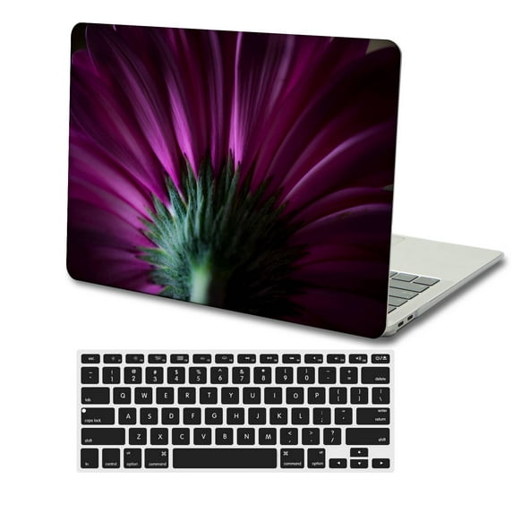 KSK KAISHEK Hard Shell Cover for 2016-2019 Release MacBook Pro 15 inchs with Retina Display Touch Bar + Black Keyboard Cover Model: A1990/A1707 Purple series 0844