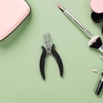 thumbnail image 4 of CIMAXIC 2Pcs Black Groove Pliers for Hair Extensions Chrome Plated Tool for Smooth Clamp and Removal, 4 of 8