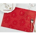 thumbnail image 4 of Saro Lifestyle Poinsettia Design Placemat (Set of 4), 4 of 4