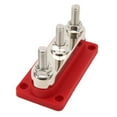 thumbnail image 1 of Power Distribution Block, Relocate Wiring 12-48V 600A Rust Resistant Removable Cap Heavy Duty Durable Structure Battery Junction Block  for Trucks Black,Red, 1 of 7
