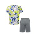 thumbnail image 2 of Ocealan Ensemble T-shirt à Manches Courtes et Short Imprimé Camouflage pour Garçons Vert 160, 2 of 7