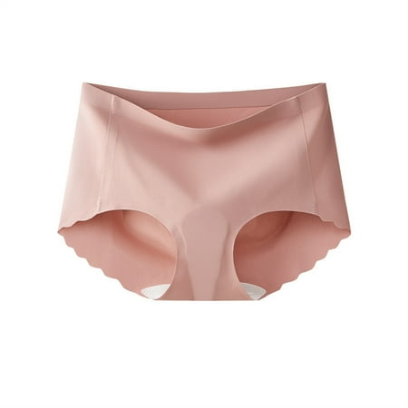 Underwear for Women Seamless High Waist Briefs  Breathable Soft Underwear  Anti-Chafing  No Panty Lines  Comfortable Fit  Nude Pink