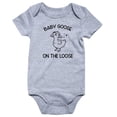 thumbnail image 3 of CUZIBR Boys Girls Baby Romper Outfits Short Sleeve Letter Prints Crewneck Bodysuits Clothes One Piece Summer Lightweight Breathable Soft Clothes Jumpsuit Comfy Dailywear,Grey-2,18-24Months, 3 of 3