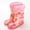 Light Pink2, variant on Girls Winter Snow Boots Lined Rain Booties Comfortable Outdoor Play Shoes For Toddler Kids
