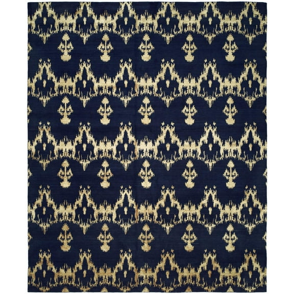 K2 Floor Style Gramercy Midnight Blue Hand Made Wool & Silkette™ Area Rug