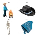 thumbnail image 2 of Fun Express Skeleton Cowboy Bonfire Halloween Decorating Kit - 19 Pc, 2 of 2