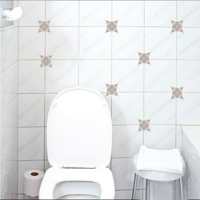 Self Adhesive Floor Stickers, Floor Decals, High Precision Waterproof for Ceramic Tile Glass Floor Wall