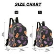 thumbnail image 2 of FORMRS Mini Backpack Purse for Women Quilted Travel Daypack Casual Shoulder Bag, Halloween Purple Ghosts, 2 of 7