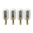 thumbnail image 1 of jifeng 4Pcs Sticky Wall Hooks Keys Holder Without Nails Reusable Utility Hooks Adhesive White, 1 of 9