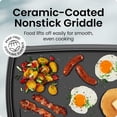 thumbnail image 4 of XL Electric Griddle with Removable Temperature Control, Immersible Flat Top Grill, Burger, Eggs, Pancake Griddle, Nonstick Extra Large Cooking Surface, Slide Out Drip Tray, 10 x 20 Inch, 4 of 5