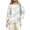 Light Blue, variant on Long Sleeve Shirts for Women Baseball Art Print Casual 3/4 Sleeve T Shirts Round Neck Cotton Shirt