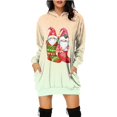 thumbnail image 1 of Cathalem Chandails en Molleton Oversize pour Femmes à Capuche Manches Longues Col Rond Légers Décontractés Amples, Jaune TG, 1 of 4